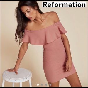 Reformation Banana Mini Dress